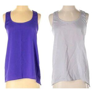 Bundle: Soprano | 2 Purple Racerback Hi-Low Tank Tops | Sz S